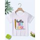thumbnail image 2 of Boys' First Grade Pencil Print T-Shirt - Colorful "Hello FIRST GRADE" Graphic, Cotton Breathable Microfiber, Casual Youngsters Wear | Playful Youngsters Design | Comfortable Fit, 2 of 8