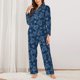 thumbnail image 2 of Fotbe Sea Turtle Conjunto de Pijama de Manga Larga para Mujer con Estampado, Ropa de Dormir de 2 Piezas, Conjunto de Casa Suave y Cómodo con Bolsillos-Small, 2 of 7
