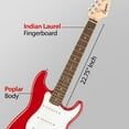thumbnail image 6 of Fender Squier 3/4-Size Kids Mini Strat Electric Guitar - Dakota Red w/ Amplifier, 6 of 9