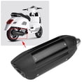 thumbnail image 4 of Tubo silenciador de escape de riel de fibra de carbono modificado para motocicleta Universal de 51mm con DB Killer negro, 4 of 14