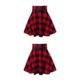 thumbnail image 1 of Sonducket corta a cuadros para mujer, plisada a cuadros para primavera y otoño, ropa de discoteca para niña, vestido rojo de cintura alta con Rojo METRO 2Conjunto, 1 of 6