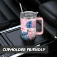 thumbnail image 7 of 40oz Cartoon Movie Stainless Steel Tumbler with Lid and Straw,Spill Proof Cartoon Travel Cup for Cartoon Lovers Double Wall Vacuum Insulated Coffee Mug with Handle Pink, 7 of 7