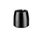 thumbnail image 1 of Cenicero redondo negro de acero inoxidable for decoración de escritorio de hotel, oficina y habitación., 1 of 6