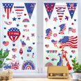 thumbnail image 5 of Vikakiooze Window Stickers Independence Day Sticker Party Party Party Double Sided Static Window Decoration Removable Wall Decal, 5 of 7