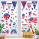 thumbnail image 5 of RKSTN peel and stick wallpaper Independence Day Sticker Party Party Party Double Sided Window Decoration Removable Wall Decal, 5 of 7