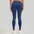 thumbnail image 6 of MXUIKV Leggings Pants with Pockets for Women Tight Fitted Stretchy High Waist Yoga Workout Trousers(3X-Large,Navy), 6 of 6