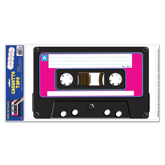 Cassette Peel 'N Place (Each) - Party Supplies