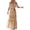 Yellow, variant on Hawaiian dresses for women Bohemian Off Shoulder Maxi Floral Print Beach Vacation Outfits Size L
