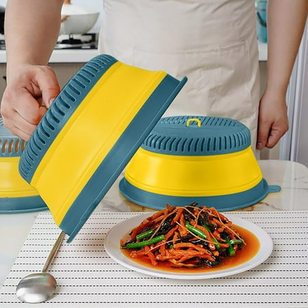 

Huilaibazo Meal Cover Antsi Fly Vegetable Cover Folding Table Cover Drains Washing Vegetable Basket Drains Basket Folding Drains Rack