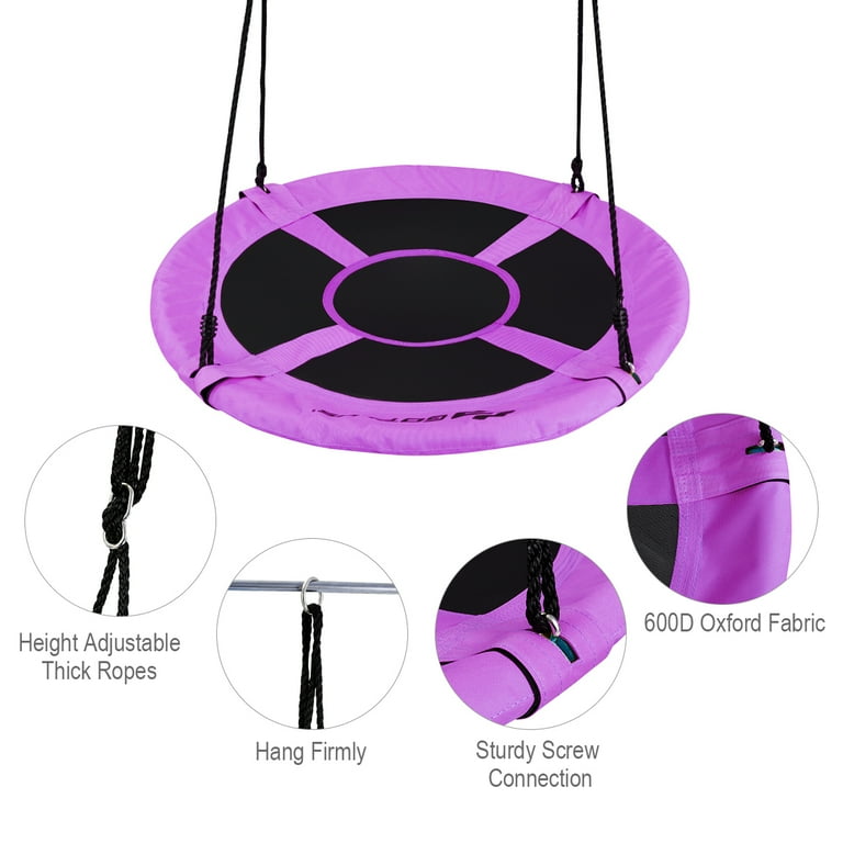 Goplus 40'' Flying Saucer Tree Swing Indoor Outdoor Play Set Swing