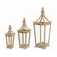 thumbnail image 3 of Lantern (Set Of 3) 20.5"H, 29.5"H, 39.75"H Wood, Glass, 3 of 3