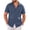 Blue, variant on Plus Size Short Sleeve Shirts for Mens Button Down Collared Daily Wear Shirts Casual Lightweight Lapel Beach Vacation Shirt Dark Gray L