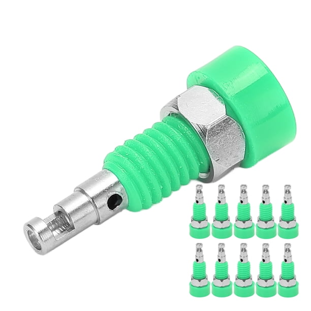 Panel conector banana, 10 piezas, 2 mm, conector banana hembra, poste de unión, integración perfecta