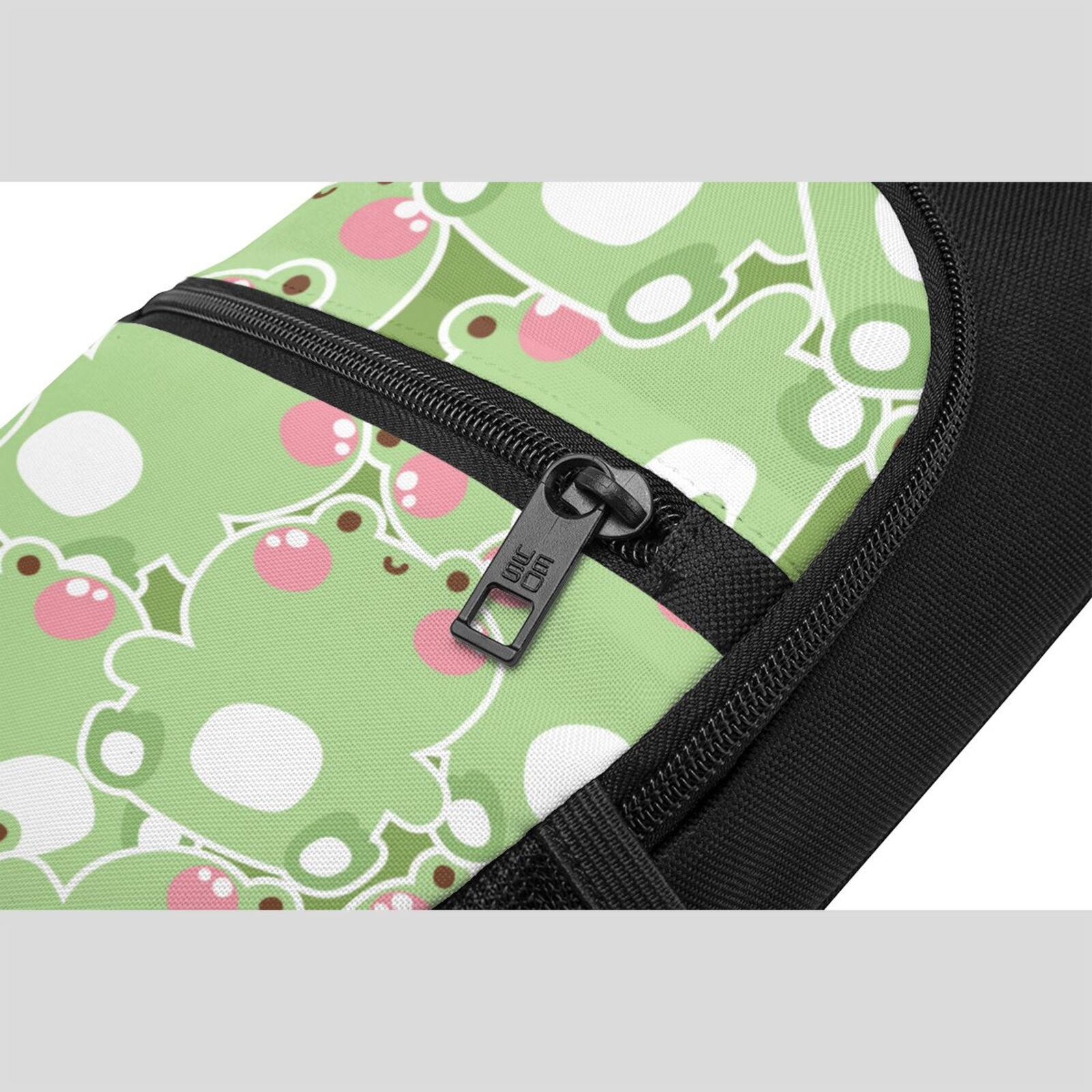 Xecao's Cute Frog2 Print Sling Bag: A Versatile Chest, Shoulder, and Crossbody Backpack for Casual Days Out, Perfect for Both Men and Women