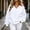 White, variant on Liuinsasek V Neck Oversized Drop Soulder Sweatshirt for Women Solid Pullover Comfortable Top Fashion Casual Long Sleeve Winter clothes