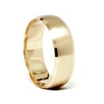 thumbnail image 2 of Mens 14k Gold 8mm Beveled Brushed Wedding Ring Band New, 2 of 2