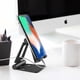 thumbnail image 2 of Soporte para teléfono celular plegable dual, soporte para teléfono de escritorio plegable totalmente ajustable, compatible con teléfono 14 13 12 11 Pro Xs Xs Max Xr X 8, 2 of 5