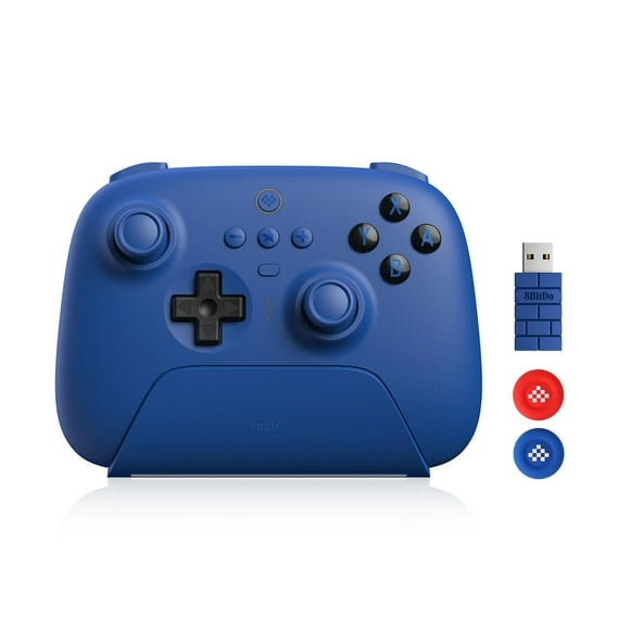 8Bitdo Ultimate Bluetooth Controller with Charging Dock Wireless Switch Controller for Steam Deck and Windows(Blue)