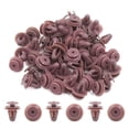 thumbnail image 2 of Unique Bargains 50PCS Brown Plastic Rivets Car Door Screw Trim Retainer Clips Fits 9mm Dia Hole, 2 of 2