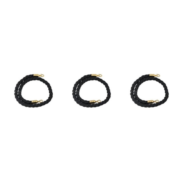 Baohd Cloth Effective Protection Rope Crowd Control Barrier For Efficiently Managing Crowds And Ensuring black W05-4 3Set