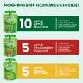 thumbnail image 3 of GoGo squeeZ Applesauce and Fruit Puree, Apple Apple, Apple Banana, and Apple Strawberry Snack Pouches Variety Pack, 3.2 oz, 20 Pack, 3 of 10