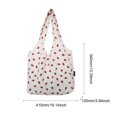 thumbnail image 3 of Bolso de mano de pana para mujer, bolso de hombro estampado informal, bolsa de comestibles reutilizable a la moda, 3 of 8