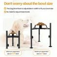 thumbnail image 4 of Adjustable Elevated Dog Bowl Stand, 4 Height Raised Water Feeder with Tray, Adjustable Wide 5.8-8" Dog Food Bowl Stands Holder for Medium,Large Dog(Bowl Not Included), 4 of 7