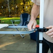 Ozark Trail 8 Foot Extendable Tailgate Table, White, 92.5 in x 12 in x 39 in, Canopy Not Included