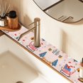 thumbnail image 2 of Yayeee Faucet Mat for Kitchen Sink 14.7" Diatomite Long Splash Guard Pad, Blue Christmas Santa, 2 of 7
