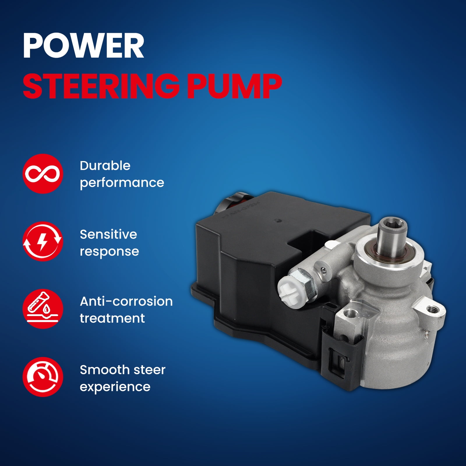 MOCA AUTOPARTS Power Steering Pump Fit for 1998-2002 Chevrolet Camaro Z28 5.7L & 1998-2002 Pontiac Firebird Formula 5.7L