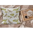 thumbnail image 2 of Dragonfly Fluffy Throw Pillow Cushion Cover, Lotus Flower with Symbolic Yoga Themed Nature Theme Print, Decorative Square Accent Pillow Case, 24" x 24", Apple Green and Cream, by Ambesonne, 2 of 5