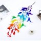 thumbnail image 5 of Atrapasueños arcoiris largo 7 chakras Piña rosa - Atrapasueños indio hecho a mano en cuentas y plumas - Atrapasueños multicolor y artesanal, 5 of 5