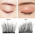 thumbnail image 3 of FNNMNNR Boc 1 Box False Eyelashes Natural 3D Effect Half Curling Eyelash Extension Fake Mink Eye Lashes for Beauty, 3 of 10