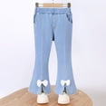 thumbnail image 2 of JUMEYU Baby Jeans Toddler Kids Baby Girls Fashion Cute Sweet Flared Pants Trousers Jeans Pants 4T (Blue,4 Years), 2 of 9