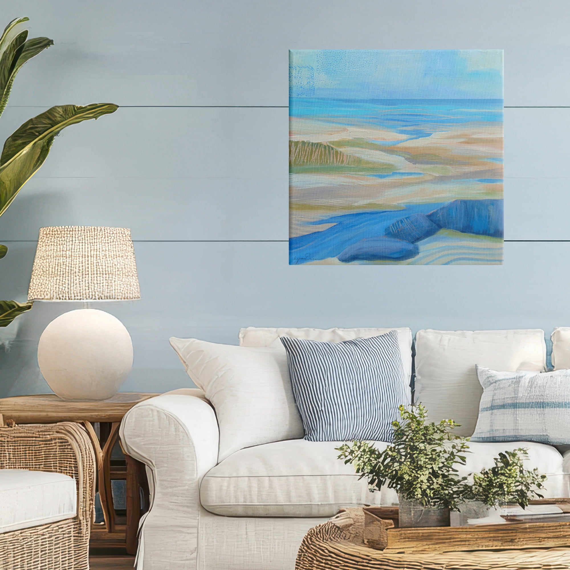 Stupell Industries Low Tide Azure Dunes Canvas Wall Art, design by Lynn Ericson Fine Art