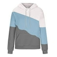 thumbnail image 6 of Fashion Hoodies for Women Pullover Plus Size Casual Solid Color-Matching Long-Sleeved Pocket Hoodie, 6 of 6