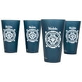 thumbnail image 2 of Modelo Especial 880920 16 oz Cerveceria Mexico Logo Plastic Pint Glass, Blue & White - Pack of 4, 2 of 3