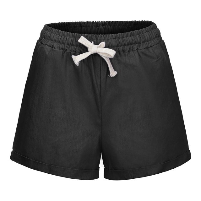 Gibobby pantalones cargo mujer Pantalones para correr Pierna Tamaño Pantalones cortos Sólido Más Vendaje Mujeres Deportes Pantalones de bolsillo ancho (Negro, XXL)