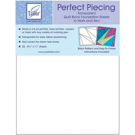Perfect Piecing Quilt Block Foundation Sheets, 25pk