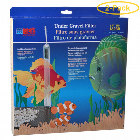 Lees Original Undergravel Filter 36 Long x 12 Wide (30 Gallons) - Pack of