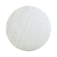 thumbnail image 3 of Miekor Furniture Raleigh White and Brass Pedestal Dining Table MK0715, 3 of 6
