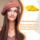 thumbnail image 3 of Sonducket Artist Hat Suministros de otoño invierno Gorras simples Cómodas y transpirables Sombreros Disfraces de fiesta para mujeres naranja 1 Sombreros amarillo Sonducket AP009241-01B, 3 of 6