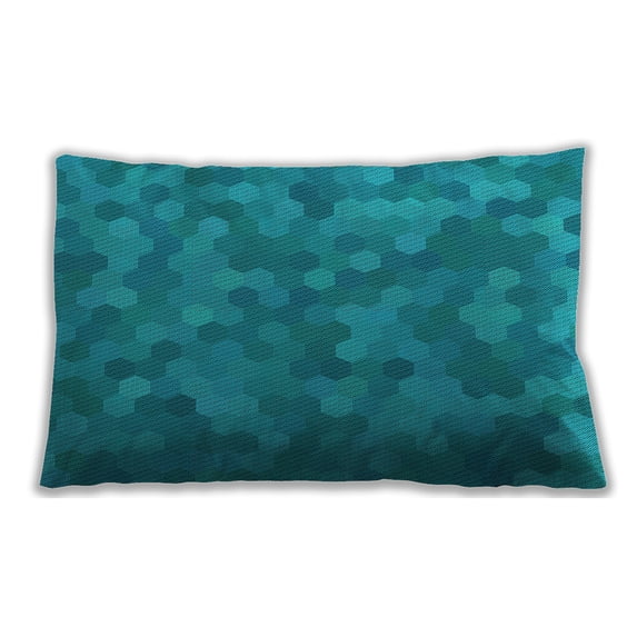 Ahgly Company Outdoor Rectangular Contemporary Lumbar Throw Pillow, 13 inch by 19 inch