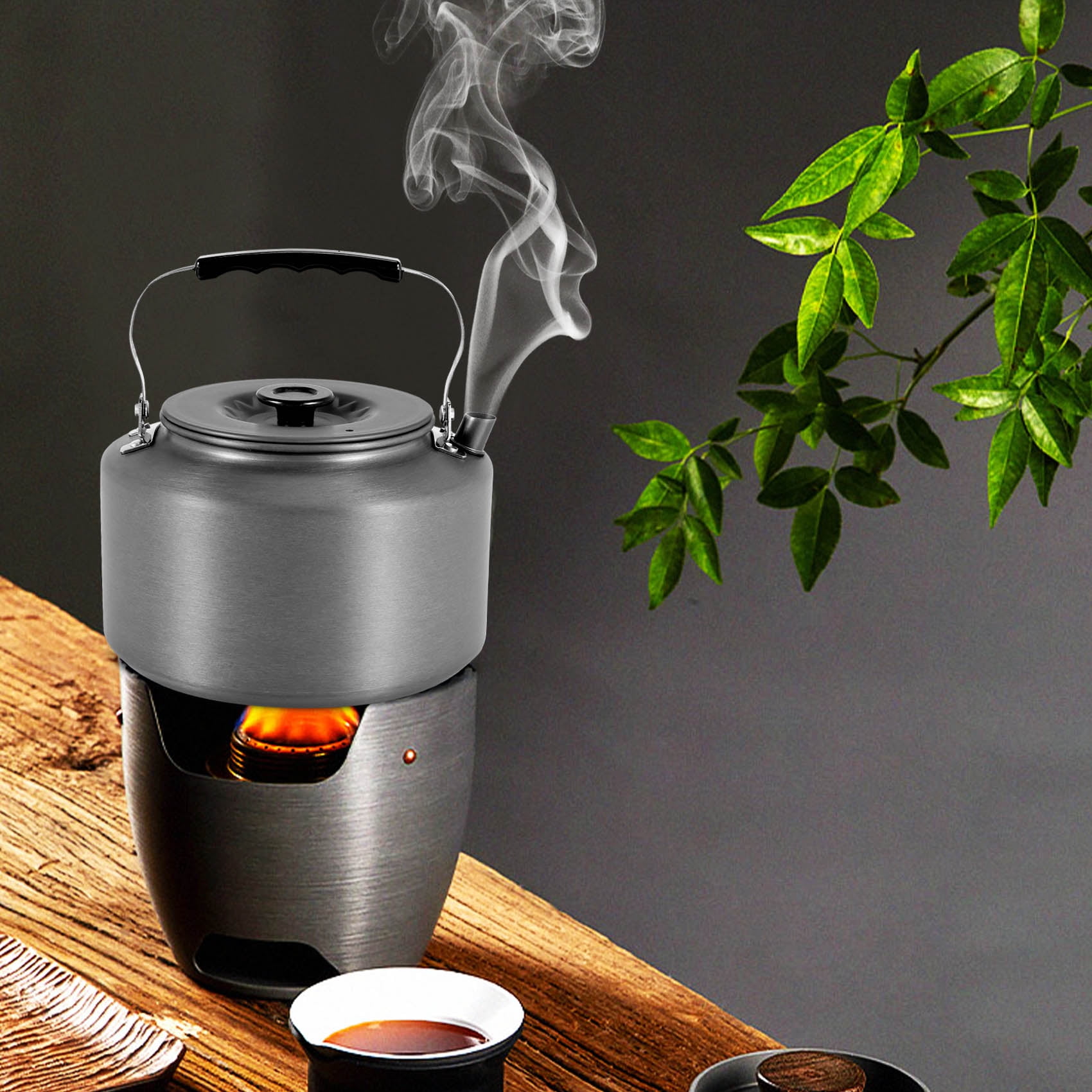 camping coffee pot Camping Kettle 2.0L Open Campfire Coffee Tea Pot