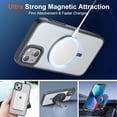 thumbnail image 4 of KOMI Magnetic for iPhone 13 Case, [Compatible with MagSafe][10 FT Military Grade Drop Protection] [2+Tempered Glass Screen Protector] Non-Slip Heavy Duty Full-Body Shockproof Phone Case, Light Gray, 4 of 5