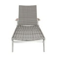 thumbnail image 4 of Levi Outdoor Wicker and Aluminum Chaise Lounges, Set of 4, Gray, 4 of 6