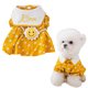 thumbnail image 1 of Vestido para perros Vestidos para cachorros suaves y transpirables Vestido elegante de princesa floral para mascotas con flores para perros pequeños (amarillo), 1 of 7