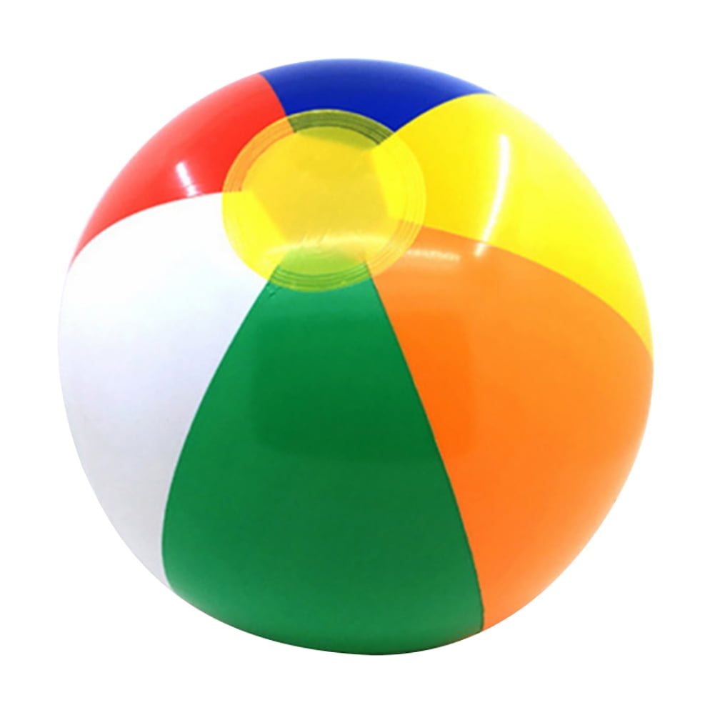 New 30cm Big Summer Green White Large Inflatable Beach Ball Party Festival Pool 
