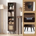 thumbnail image 4 of Gymax 2PCS 6-Tier Tall Narrow Bookcase 54 Inches Storage Cabinet w/ Adjustable Shelf, 4 of 10