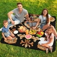 thumbnail image 7 of Bohemian Pattern Waterproof Picnic Blanket with Foldable Zipper, Suitable for Outdoor Use, Suitable for Travel, Camping, Beaches, Parks, Grasslands, Picnic Blanket Accessories, 7 of 7